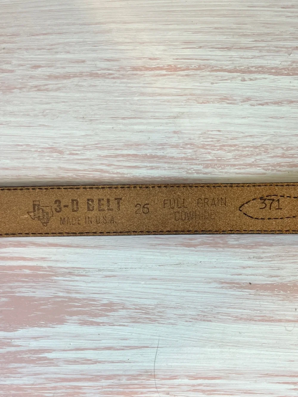 Full Grain CowHide Black Leather Belt with Decorative Silver Buckle 26inch